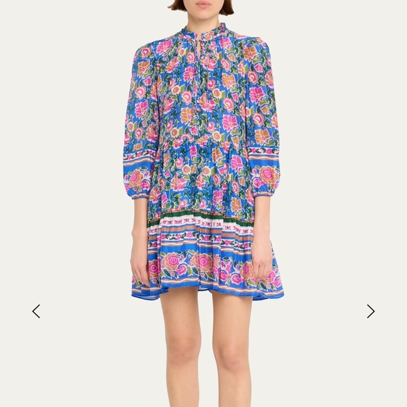 NWT Veronica Beard Sarong Floral Print Hawken Dress Size 4 - Picture 3 of 11